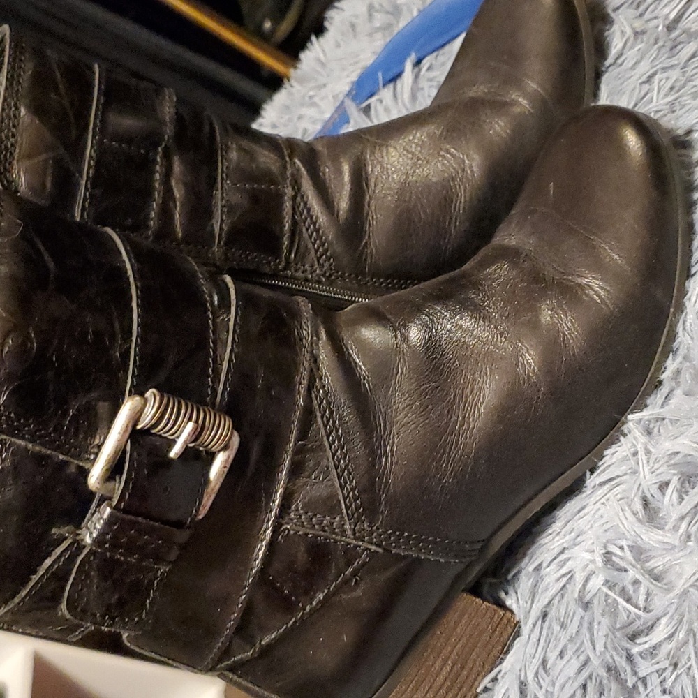 Black ankle boots